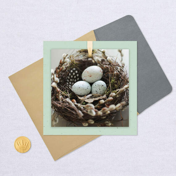 Speckled Eggs in Nest Blank Card, , large image number 4