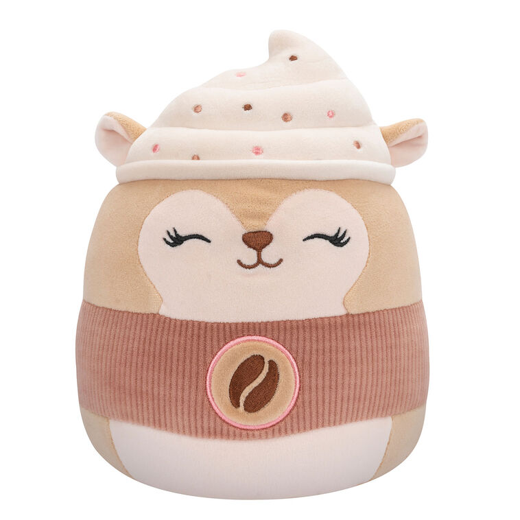 8" Squishmallows Reza Latte Squirrel Little Plush