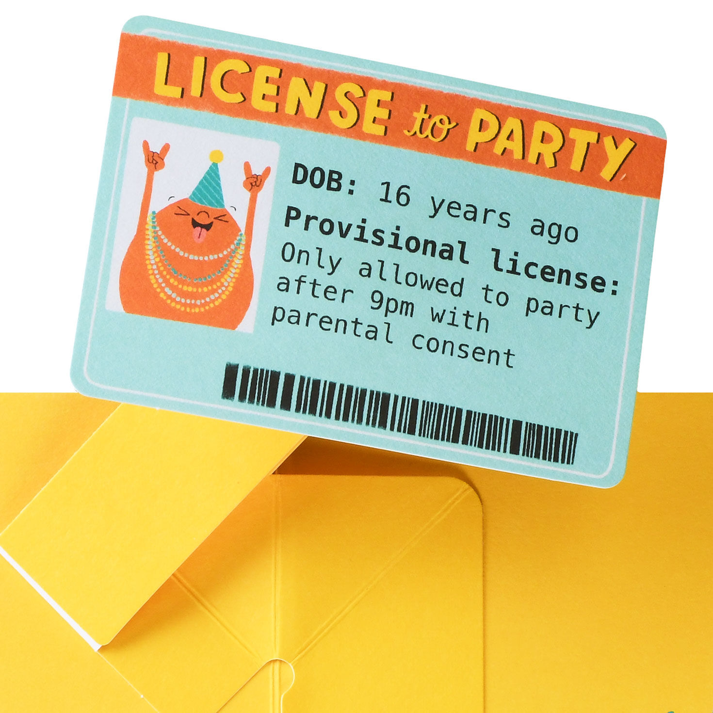 License to Party Funny Pop-Up 16th Birthday Card, , large image number 3