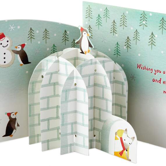 Arctic Animals Wonderful Time of the Year Pop Up Christmas Card, , large image number 4