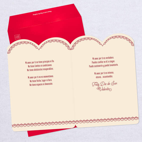 Infinite Love Jumbo Spanish-Language Valentine's Day Card, 19.25", , large image number 3