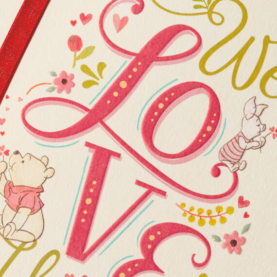 Winnie the Pooh We Love You Valentine's Day Card, , large image number 4