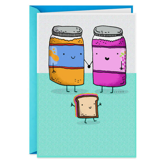 Peanut Butter and Jelly Romantic Father's Day Card
