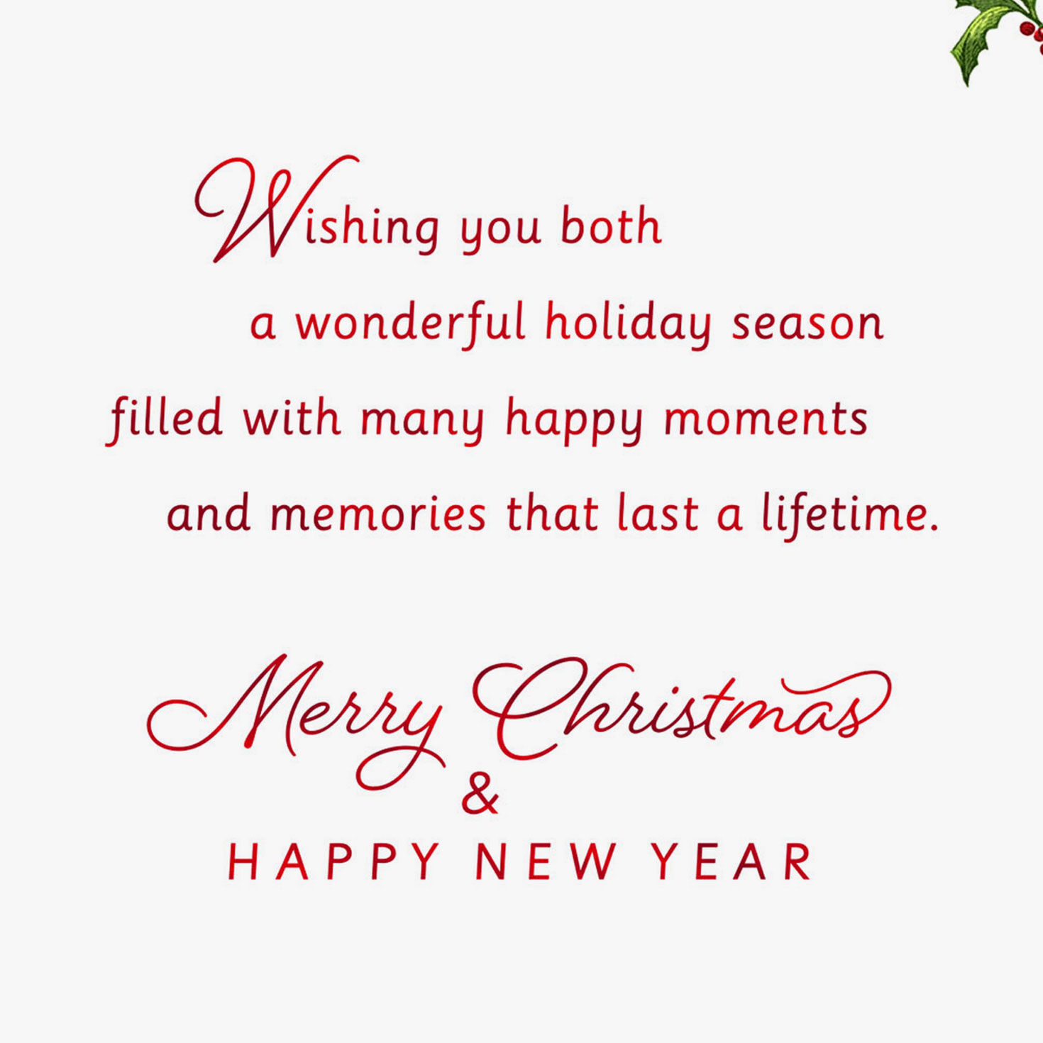 Happy Moments and Memories Christmas Card for Both, , large image number 2