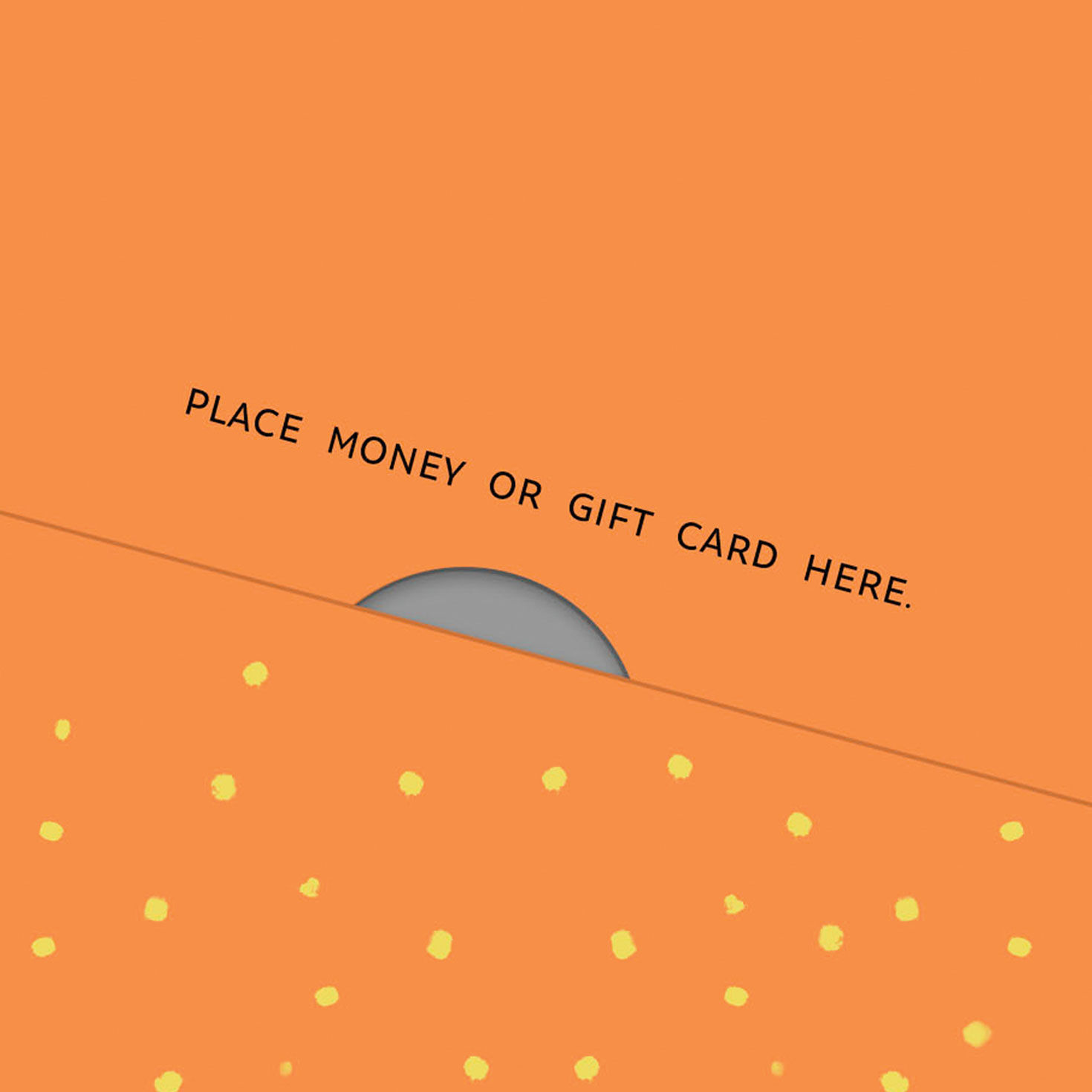 Bunny on Colored Eggs Money Holder Easter Card Sentiment image number 3