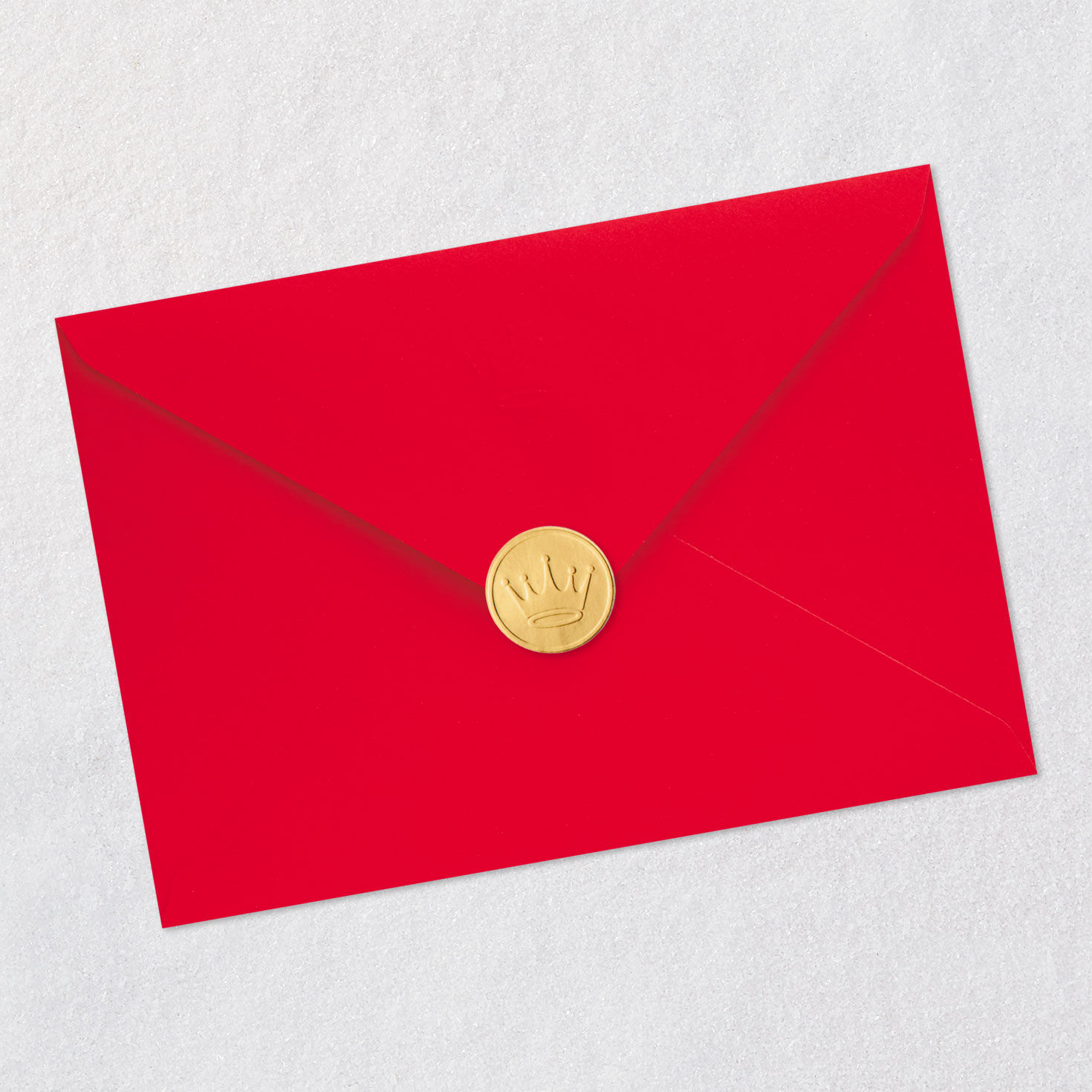 Stitched Hearts Valentine's Day Card From Mom Envelope Back with Seal image number 8