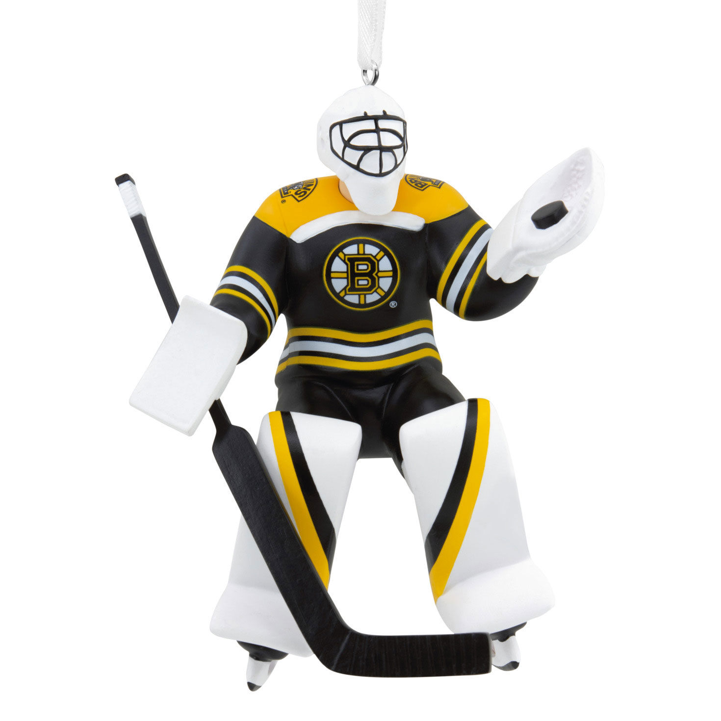 NHL Boston Bruins&reg; Goalie Hallmark Ornament, , large image number 1