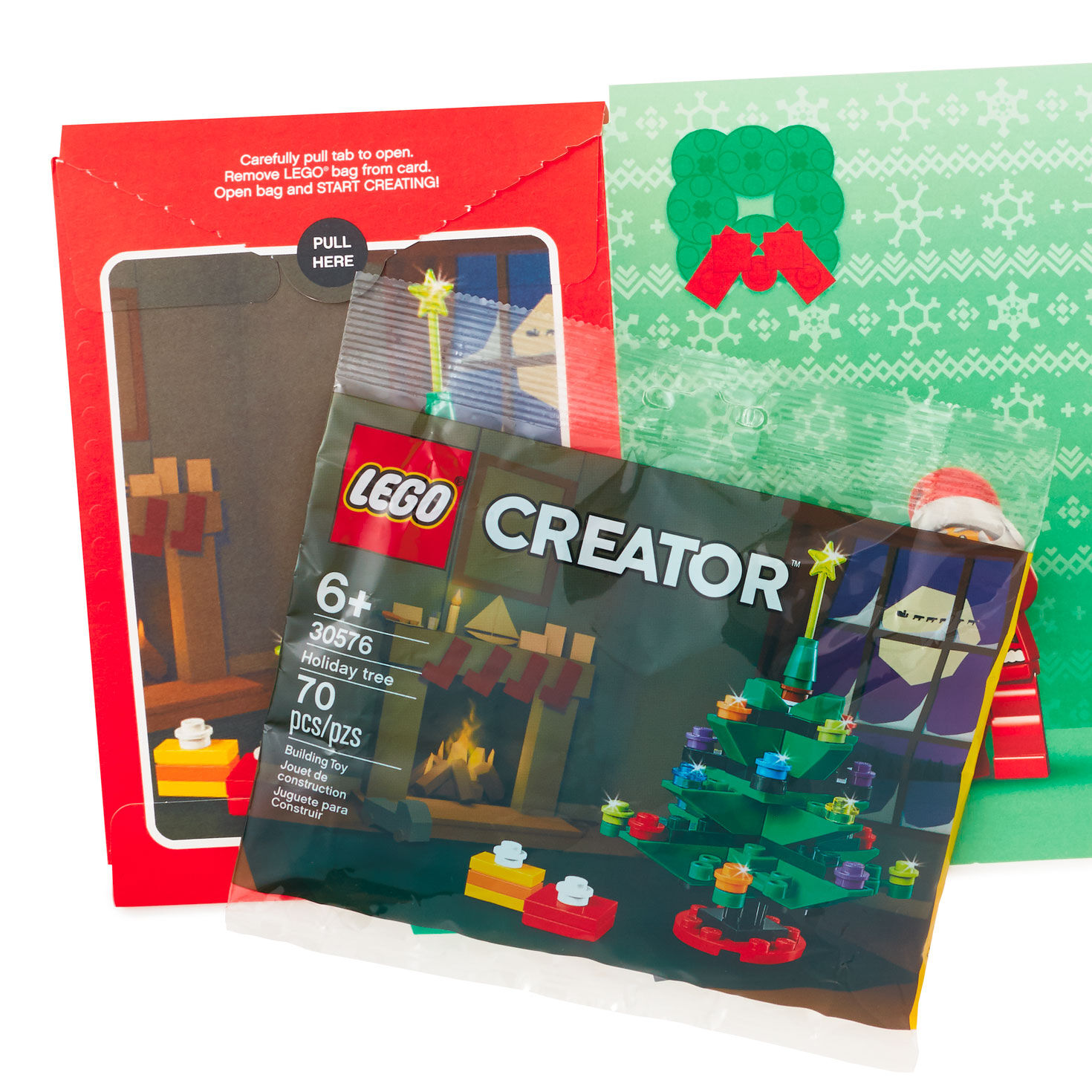LEGO CREATOR Merry Bricksmas Christmas Card With LEGO Christmas Tree Set Greeting Cards Hallmark