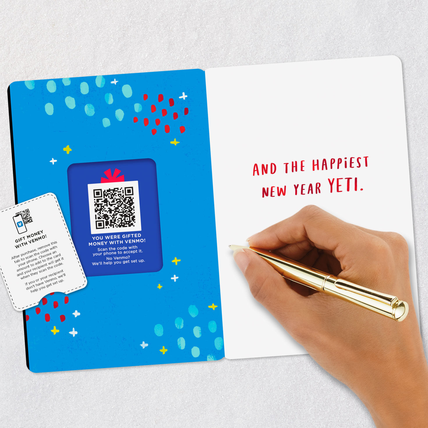 Happiest Holidays Yeti Venmo Holiday Card, , large image number 8