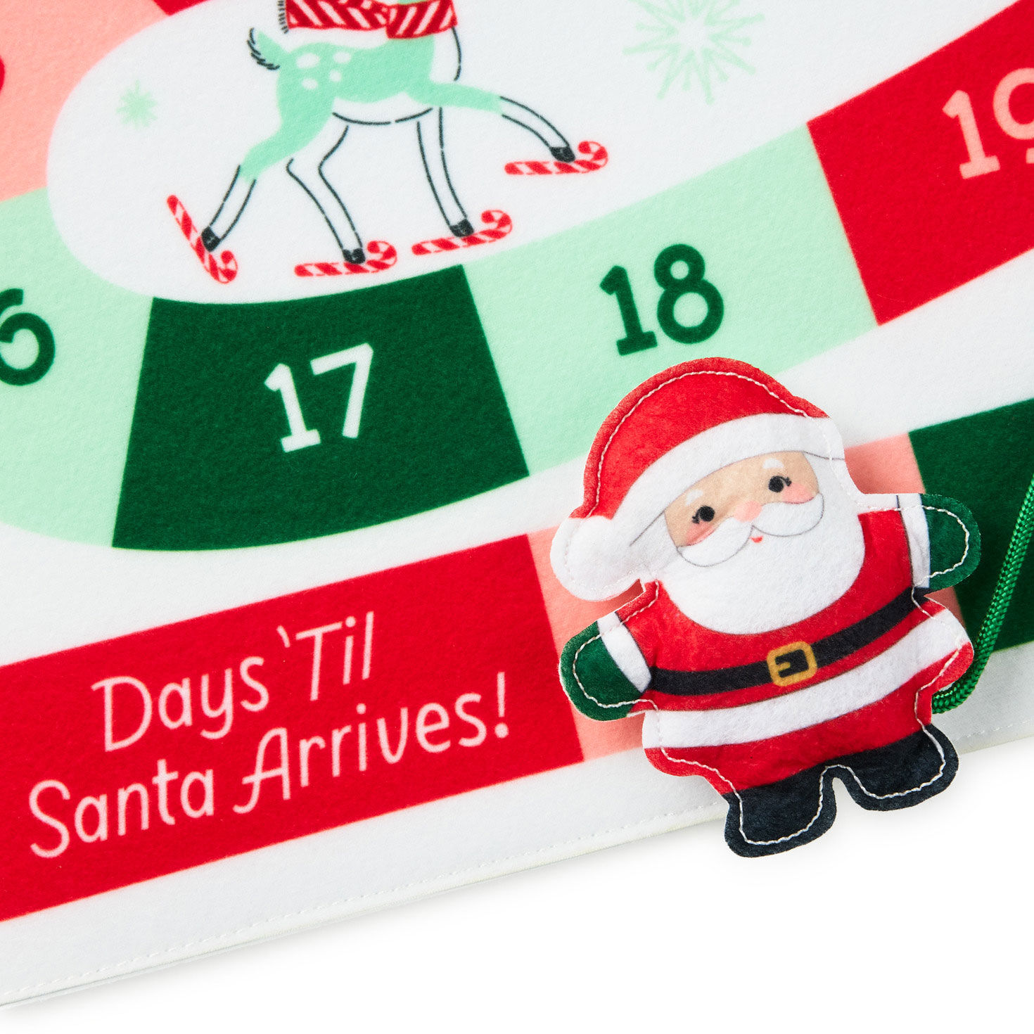 Santa Christmas Scene Countdown Calendar upclose view image number 5
