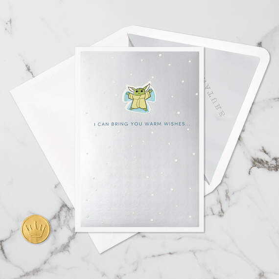 Star Wars: The Mandalorian™ Grogu™ Warm Wishes 3D Pop-Up Holiday Card, , large image number 6