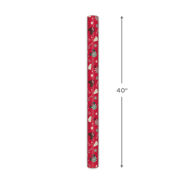 Mickey and Minnie Treats Jumbo Christmas Gift Wrap Measurement image number 5
