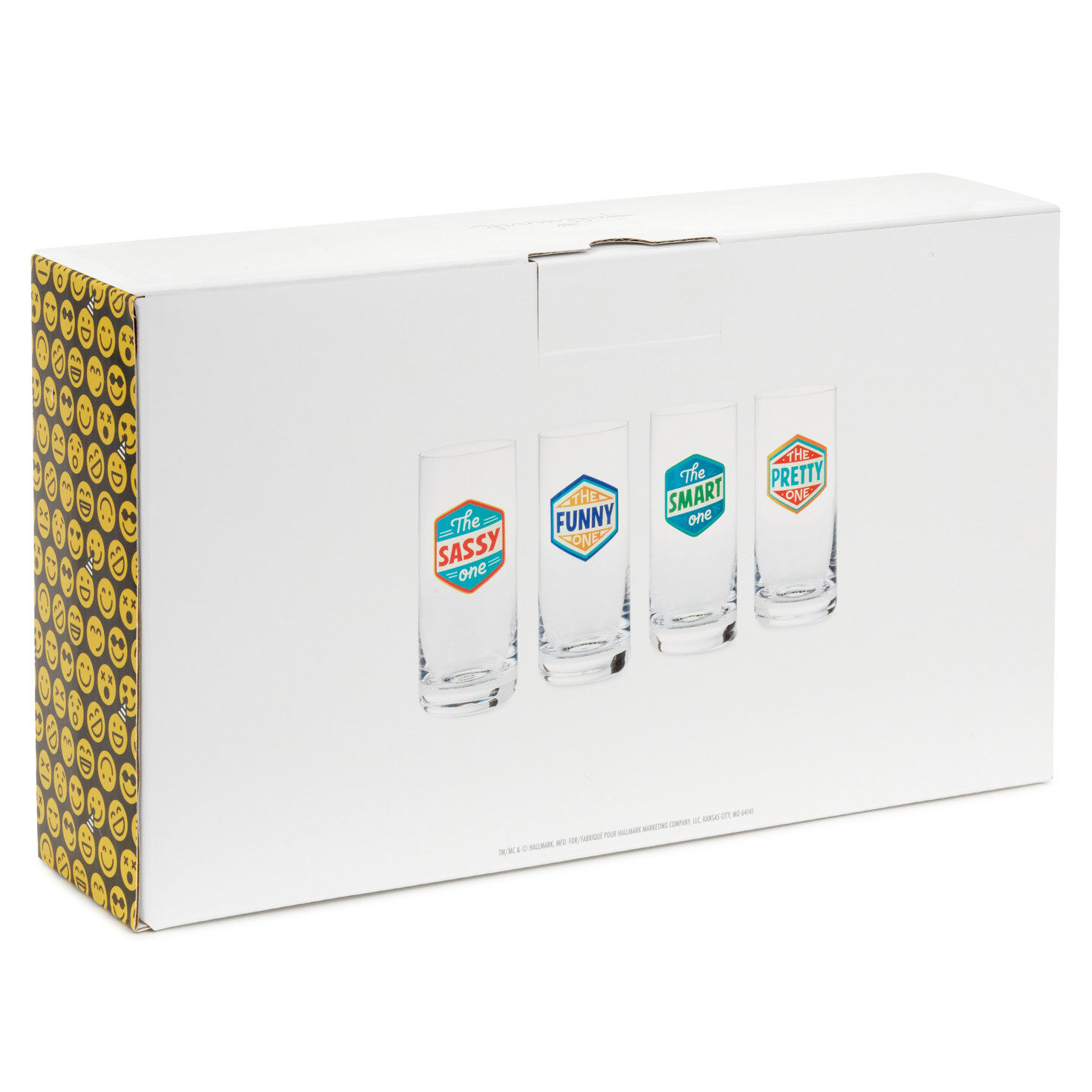 Badges of Honor Funny Drinking Glasses, Set of 4 for only USD 32.99 | Hallmark