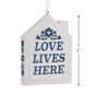 Love Lives Here White House Christmas Ornament measurement image number 3