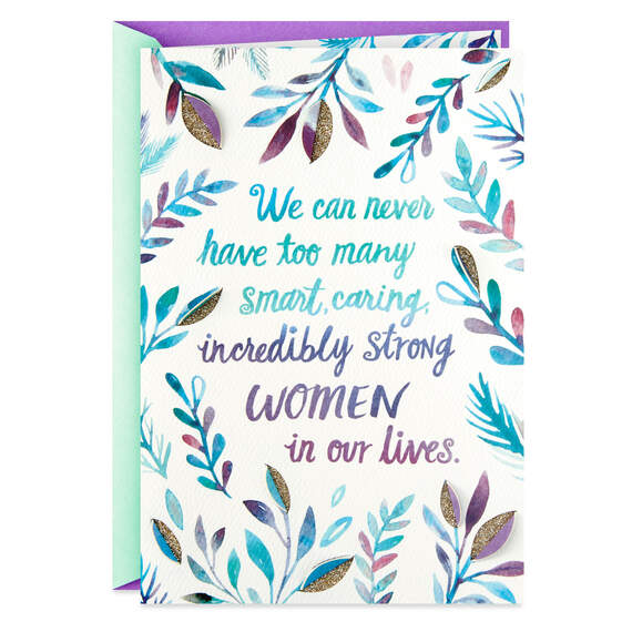 Incredibly Strong Woman Birthday Card for Her