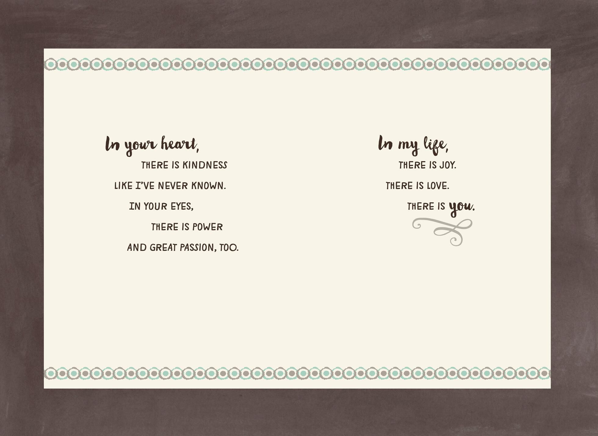 At Home in Your Arms Love Card