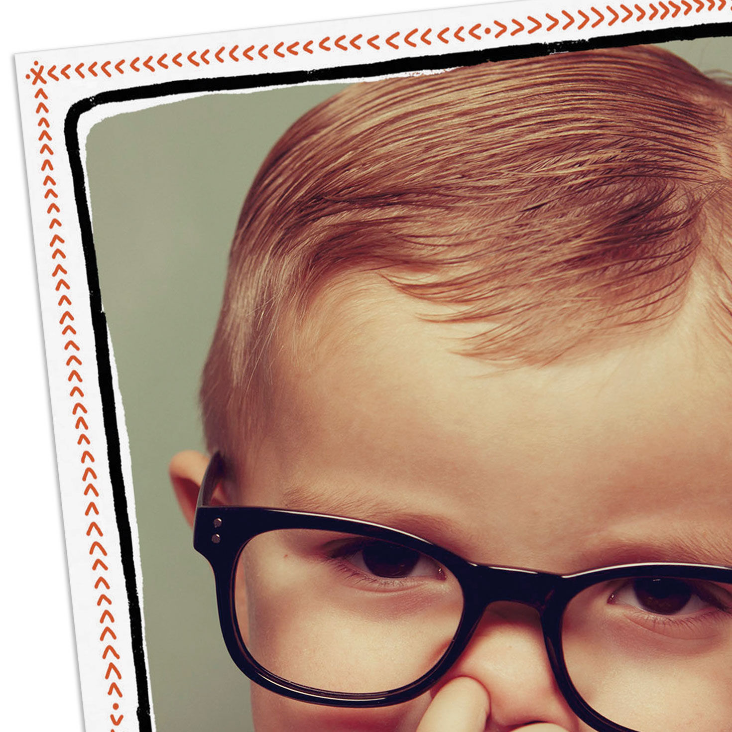 Nose-Picking Kid in Glasses Funny Birthday Card Card Front Detail image number 4