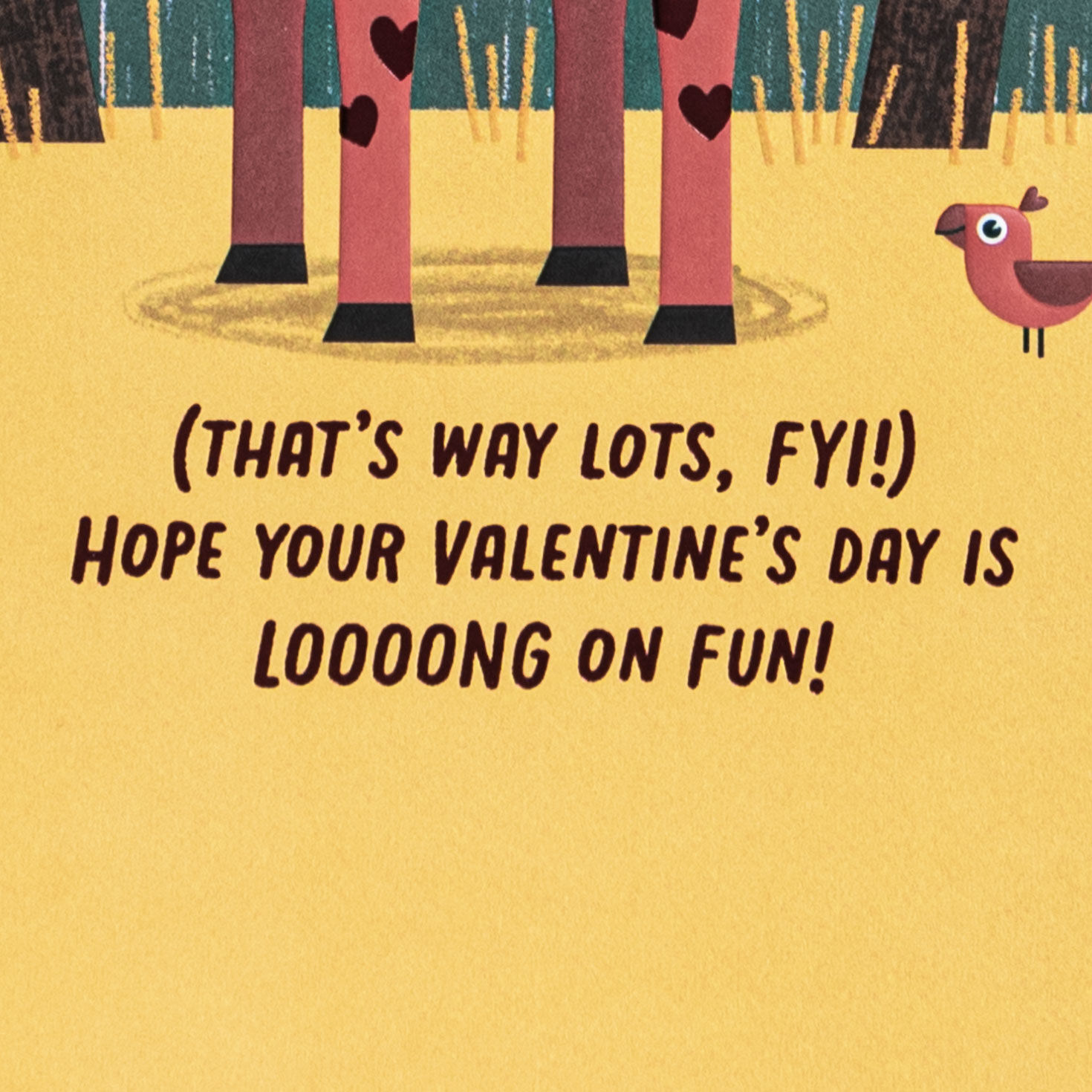Giraffe Love Valentine's Day Card for Kids Sentiment image number 4