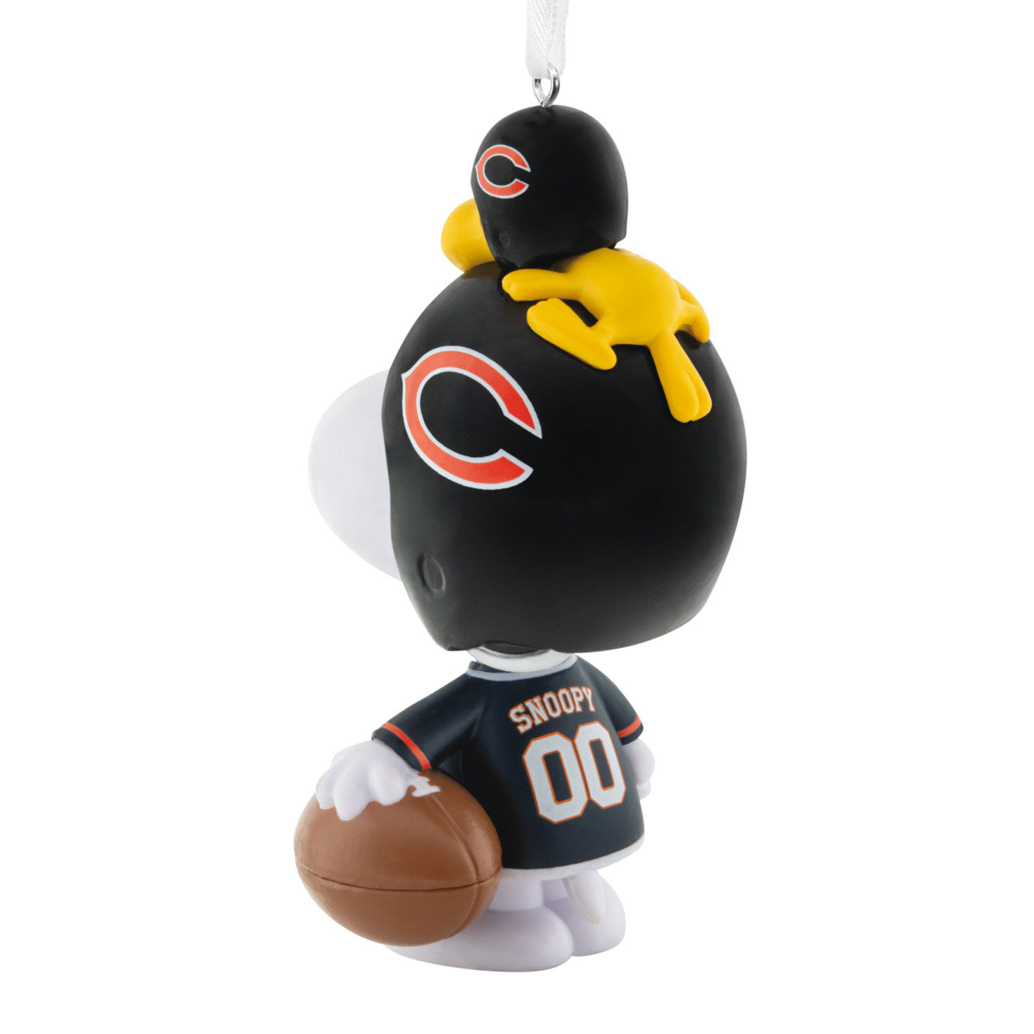 Snoopy Chicago Bears Christmas Ornament back image number 6