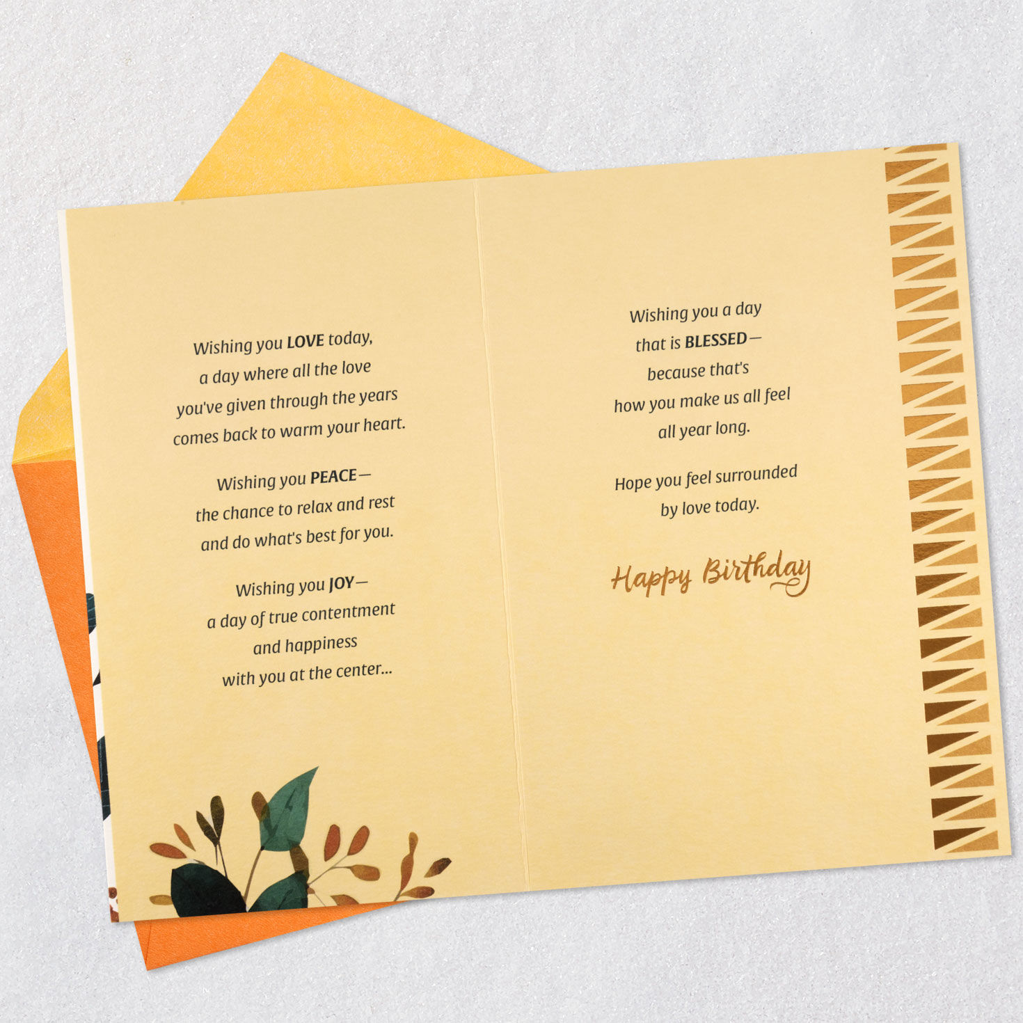 Wishing You Love, Peace, Joy Birthday Card for Mother for only USD 4.99 | Hallmark