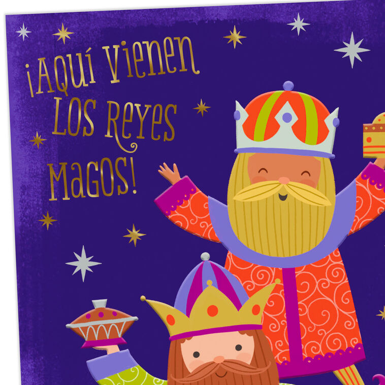 Colorful Wise Men Gift Card Holder Christmas Card Card Front Detail image number 4