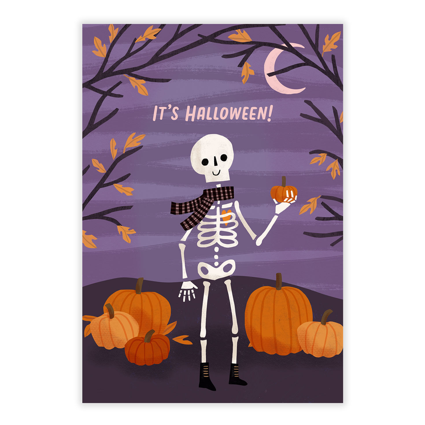 Chill Skeleton Halloween eCard, , large image number 2
