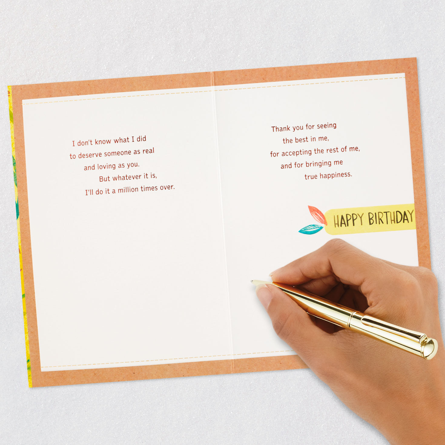 A Man Like You to Love Romantic Birthday Card for Him, , large image number 7