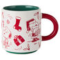 Holiday Snoopy Scenes in Redwork Mug front image number 1