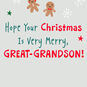 Santa in Fire Truck Great-Grandson Christmas Card Sentiment image number 3
