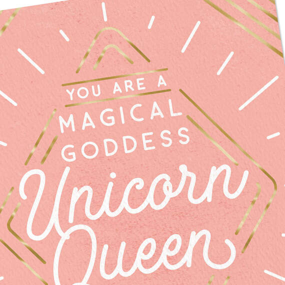You're a Magical Goddess Unicorn Queen Card for Her, , large image number 4