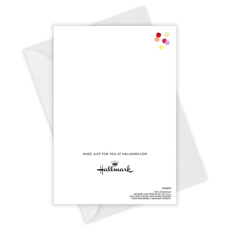 Colored Rays Personalized Quinceañera Card Open Card with Envelope indicating personalization image number 4