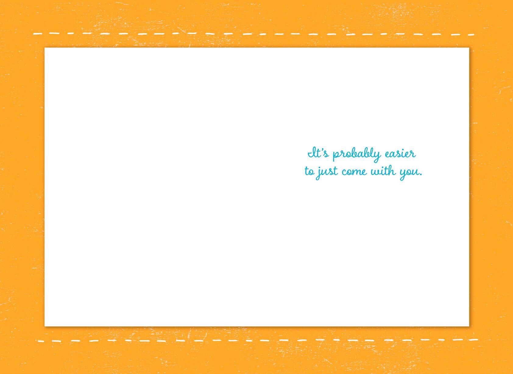 dog with suitcase goodbye card greeting cards hallmark goodbye card