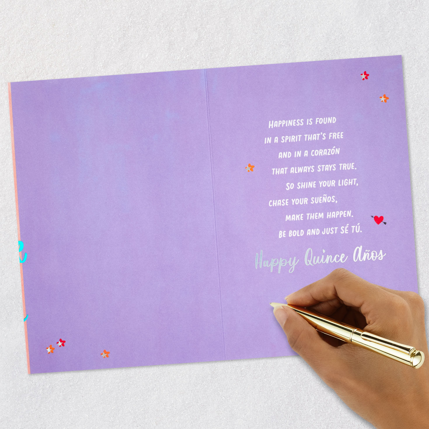 Shine Your Light Bilingual Quincea&ntilde;era Card, , large image number 6