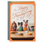 Dining Dogs Friendsgiving Cute Thanksgiving Card, , large image number 1