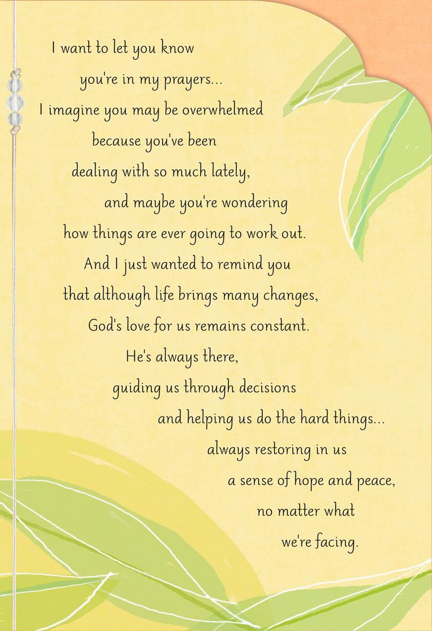God Is Near Religious Encouragement Card