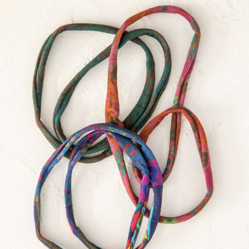 Natural Life Navy/Green/Pink Boho Bands, Set of 3, 