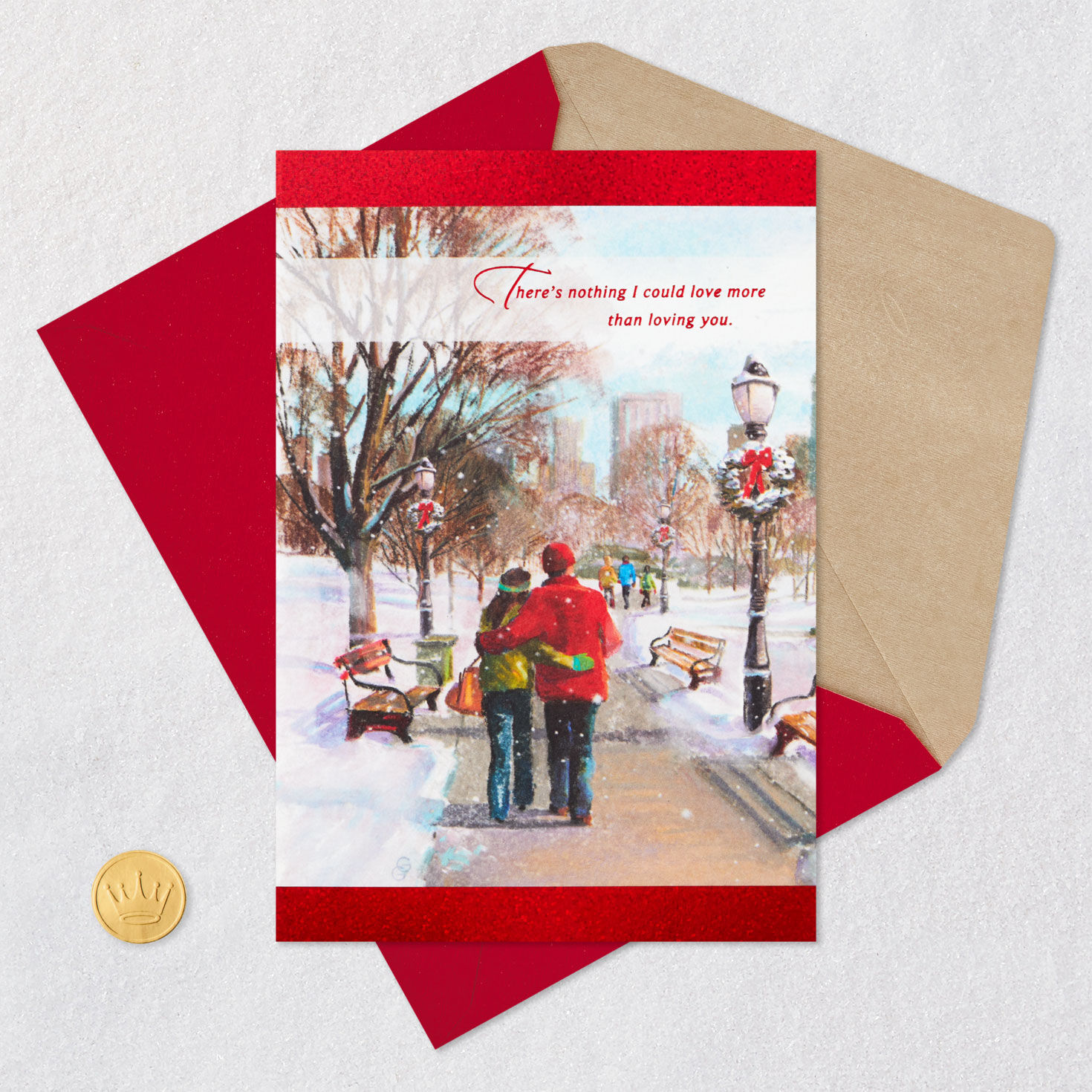 Love You With All My Heart Romantic Christmas Card for only USD 6.59 | Hallmark
