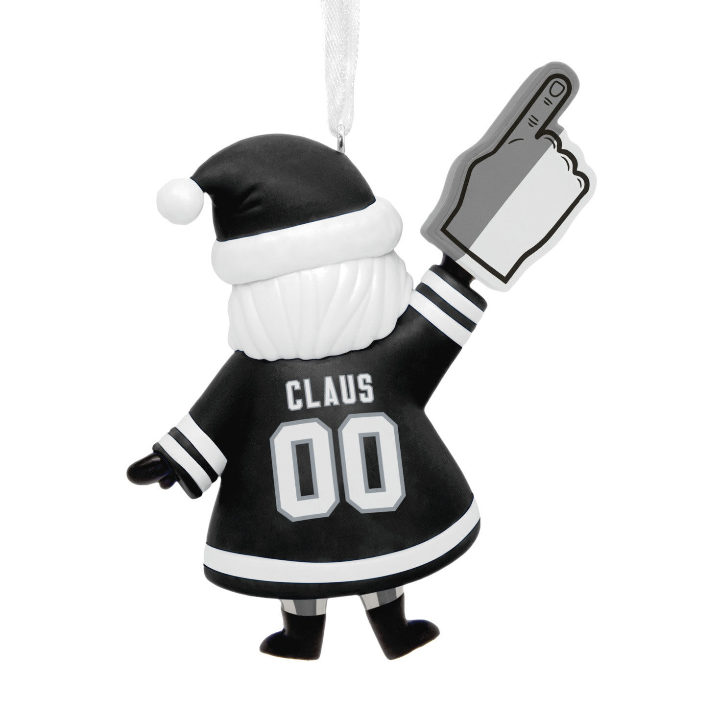 Las Vegas Raiders Santa Fan Christmas Ornament back image number 6
