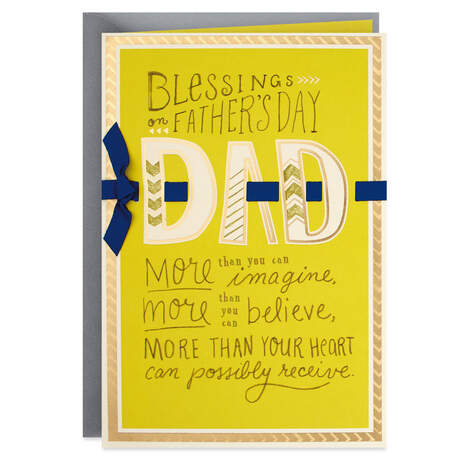Loved More Than Words Can Say Religious Father's Day Card, , large