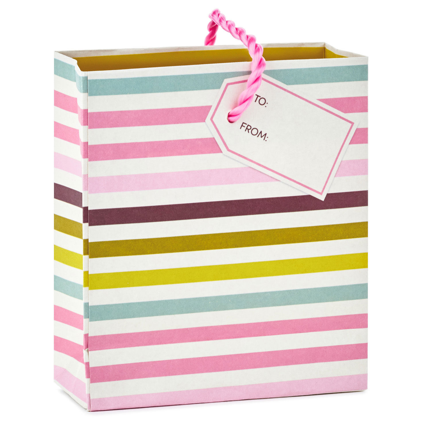 Stripes with Flower Gift Card Holder Mini Bag, 4.5" for only USD 2.99 | Hallmark