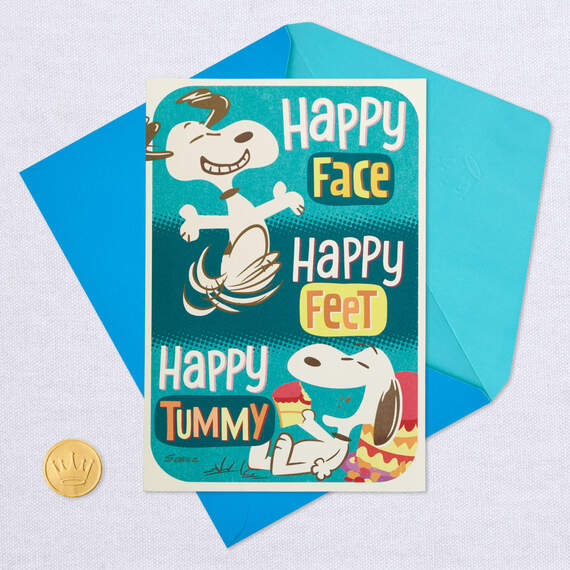 Peanuts® Snoopy Happy Feet Pop-Up Birthday Card, , large image number 5