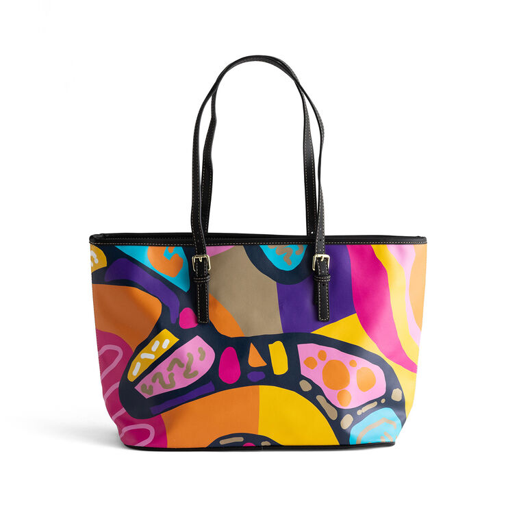 Melissa Mitchell Sister Love Bold Abstract Tote Bag, Sister Love, large image number 2