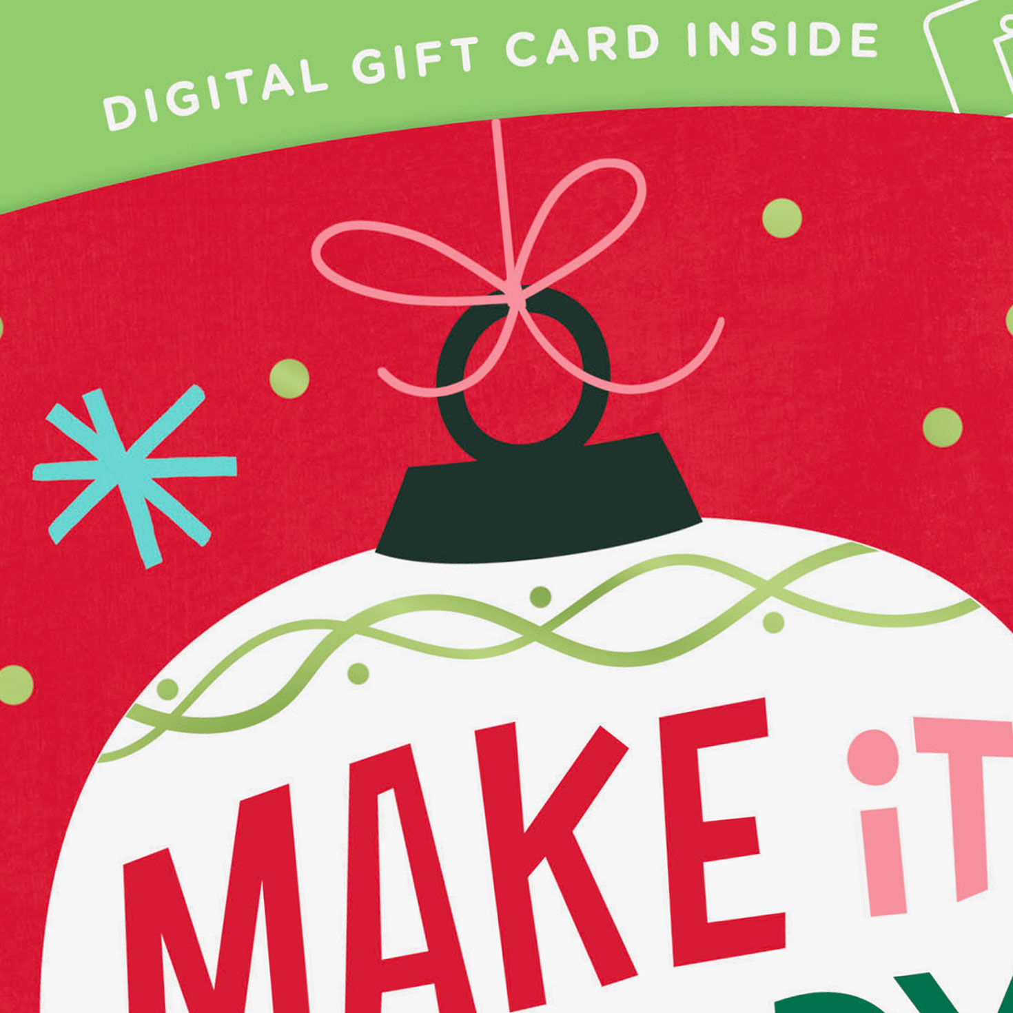 Make It Merry Gift Card Greeting Christmas Card, , large image number 5