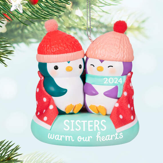 Sisters Warm Our Hearts 2024 Ornament, , large image number 2
