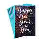 Iridescent Fireworks New Year Cards, Pack of 6, , large image number 1