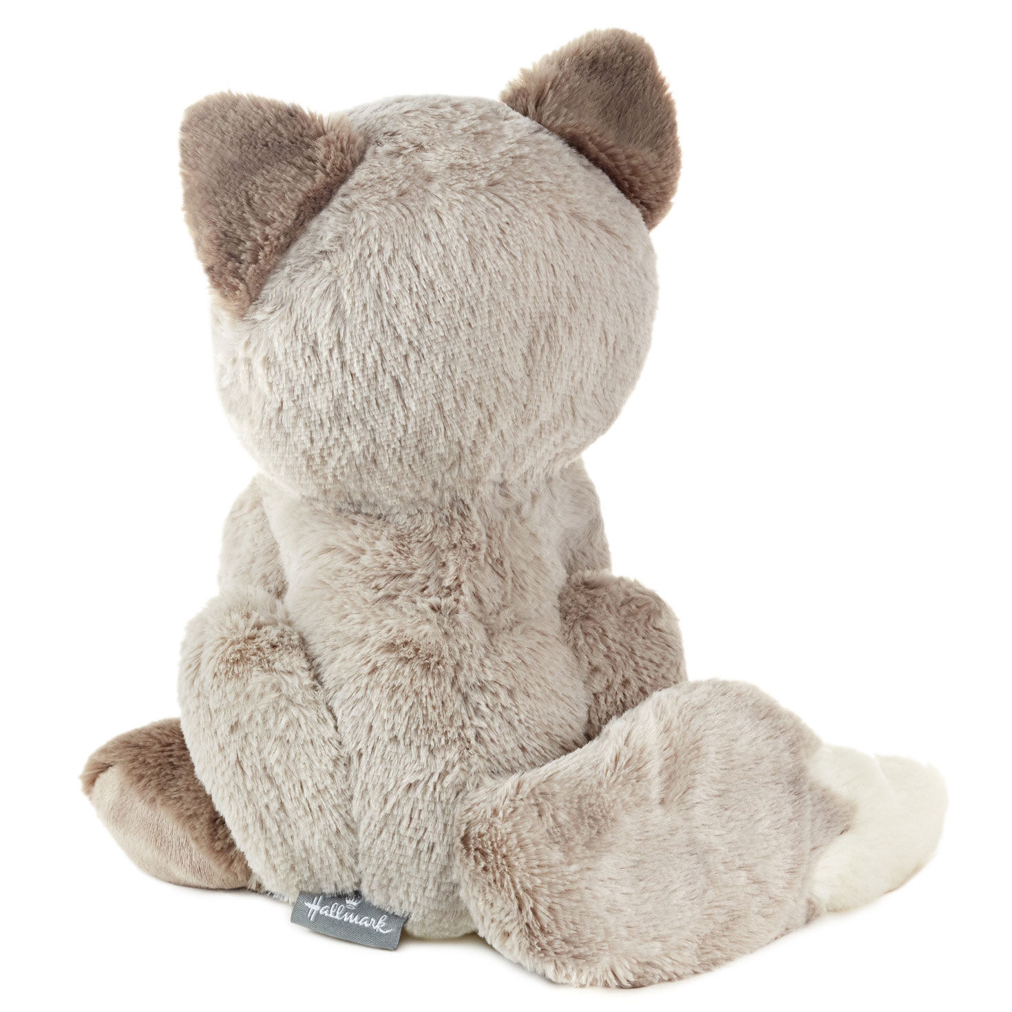 Mini Silver Baby Fox Stuffed Animal  image number 2