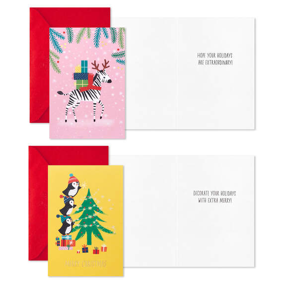 Whimsical Assortment Boxed Christmas Cards, Pack of 24, , large image number 3