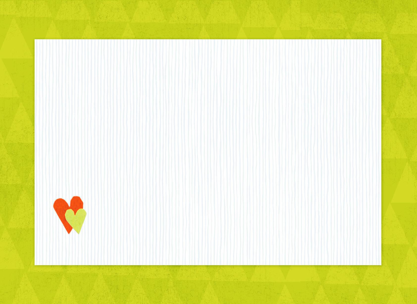Pop Art Heart Blank Card