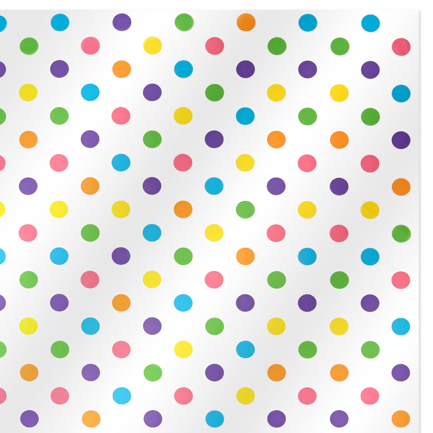 Pastel Dots on Clear Cellophane Gift Wrap Roll flat image number 4