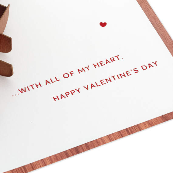 Love You With All My Heart 3D Pop-Up Valentine's Day Card, , large image number 3